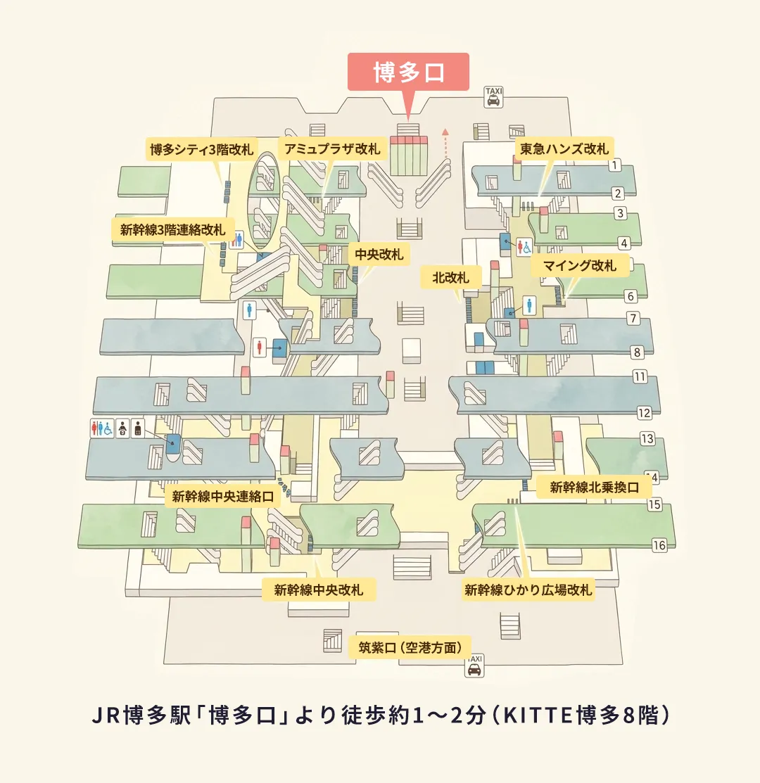 博多駅構内図