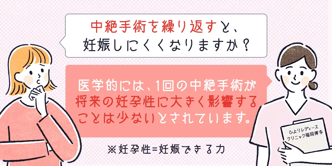中絶を繰り返すことで高まるリスクのFAQ|ひよりレディースクリニック福岡博多