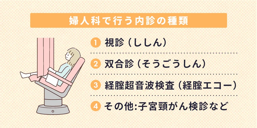 婦人科で行う内診の種類