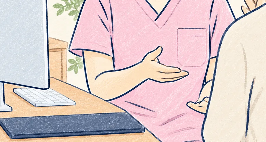 婦人科診察のイメージ