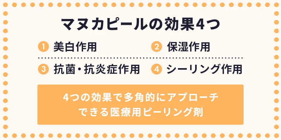 マヌカピールの効果4つ|ひよりレディースクリニック福岡博多